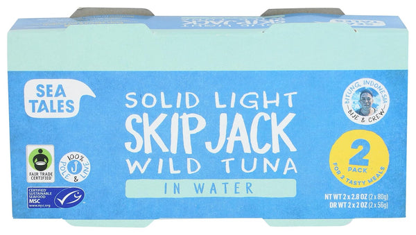 Sea Tales, Tuna Skipjack In Water 2 Pack, 5.6 Ounce