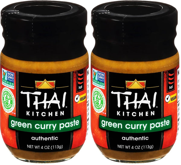 Thai Kitchen Gluten Free Green Curry Paste, 4 oz (Pack of 2)