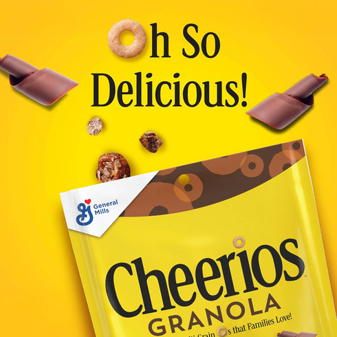 9 10 oz Cheerios Granola, Chocolate, Good Source of Fiber, Excellent Source of Vitamins and Minerals