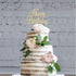 Happy Birthday Cake Topper - Premium Gold Metal, Sparkly Rhinestone Decoration Makes a Great Centerpiece