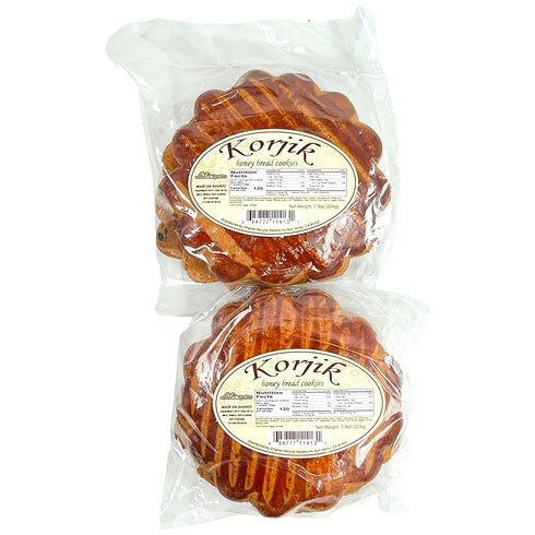 (pack 2) 15 oz 425 Korjik, Honey Bread Cookies of | g