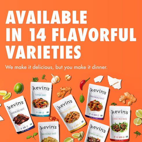 Simmer 3 Pack Kevin's Natural Foods Tikka Masala Sauce - Keto and Paleo Stir-Fry Sauce, Gluten Free, No Preservatives