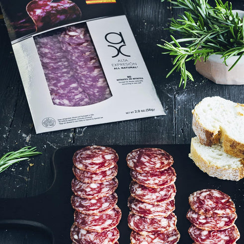 (2 oz) (1) Acorn-fed Iberico Salami//Salchichon Iberico de Bellota Sliced