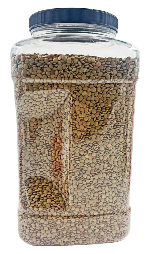 8 lbs. Dried Green Lentils | Triple Washed | by Dasher's Spice & Beans |
