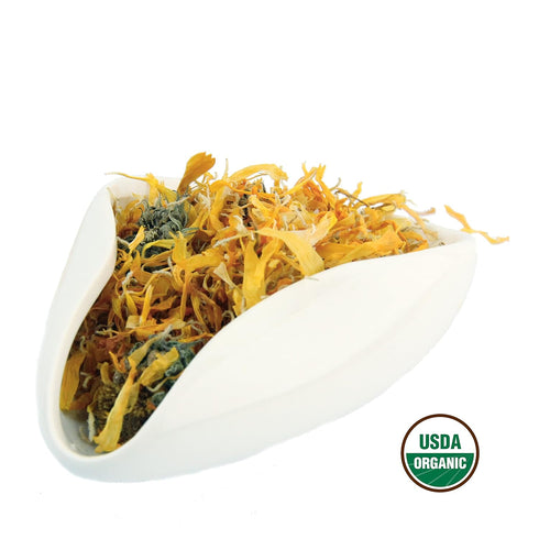 1LB (16Oz) 100% 1 lbs. Calendula Tea CERTIFIED Organic Whole Flower Herbal Tea (Calendula Officinalis), Caffeine Free