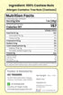 RAEN HAVEN 8.82 oz (250gm) Packed, Pack 1 Whole Cashew Nuts - Organic, Crunchy Snack, Freshly High in Protein Great