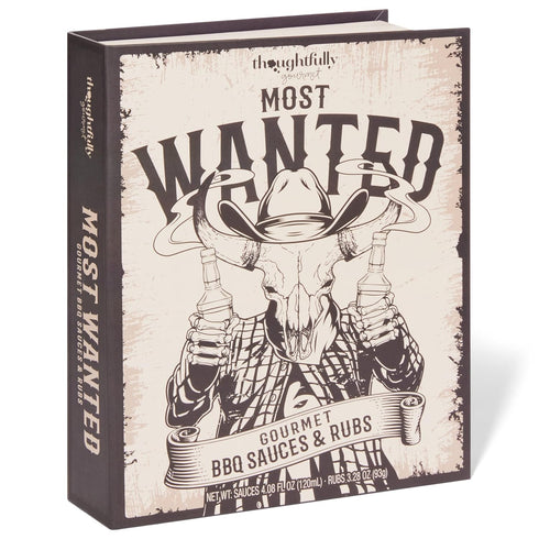 Set, Set 12 Thoughtfully Gourmet, Wild Western-Themed BBQ Sauce and Rubs Book Gift Includes Honey, Montreal Rub & More