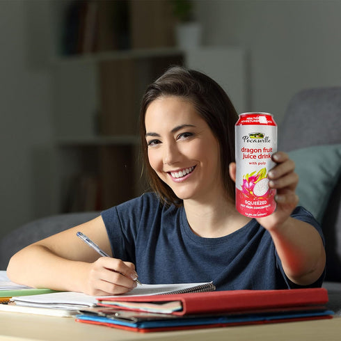 Pocasville 16.5 6 Fruit Juices, Squeezed not form Concentrate, Fluid Ounce Can (Dragon Fruit, Cans)