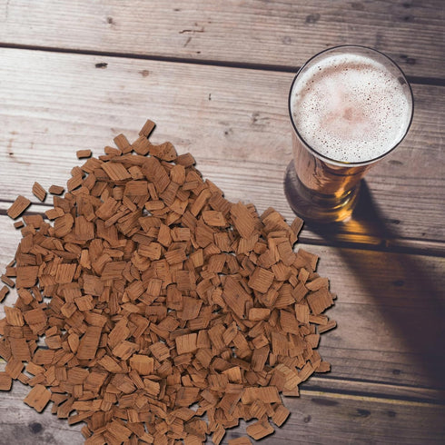 RUNROTOO 3 100g/Bag, Bags Oak Chips: Toasted French Oak Chips For Wine Brewing - Whiskey Flavor Wine Making Supplies