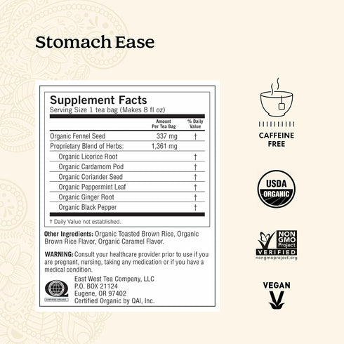 16 Pack (4 Packs) Yogi Tea Stomach Ease - Bags per - Digestive Tea to Help Soothe & Calm the Stomach - Includes