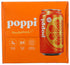 4 pack Poppi Orange Prebiotic Soda