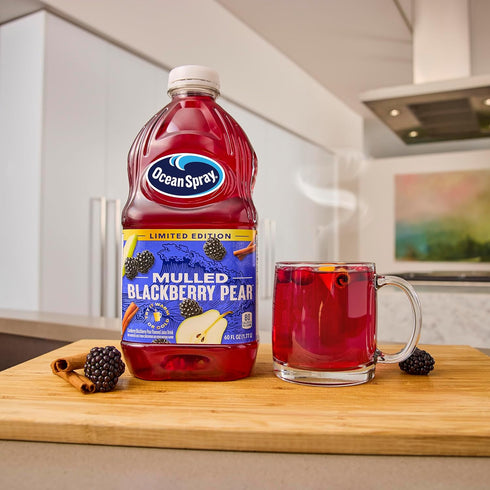 60 Oz (Pack 1) Ocean Spray Mulled Blackbery Pear Juice Drink, Fl Bottle