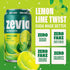 12 Oz (Pack 24) Zevia Zero Calorie Soda, Lemon Lime Twist, Fl Cans