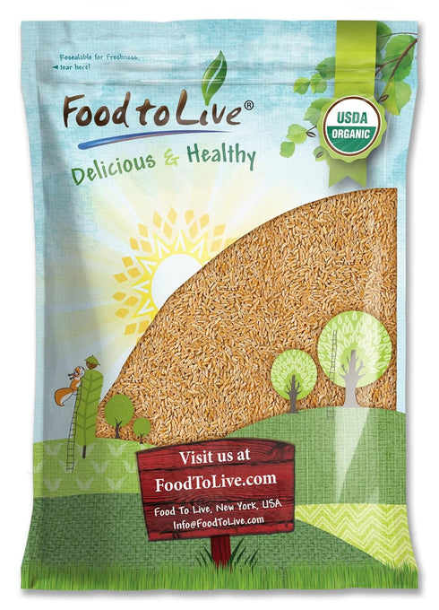 Food to Live Organic KAMUT Khorasan Wheat Berries, 10 Pounds 100% Whole