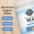 14 Garden of Life Meal Replacement Shakes, Raw Organic, Vanilla Protein Powder with Plant Based Pea Protein, Sprouts