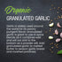 The Spice Lab Organic Garlic Powder Granulated, Gluten Free Dried Garlic in 2.6 oz French Jar