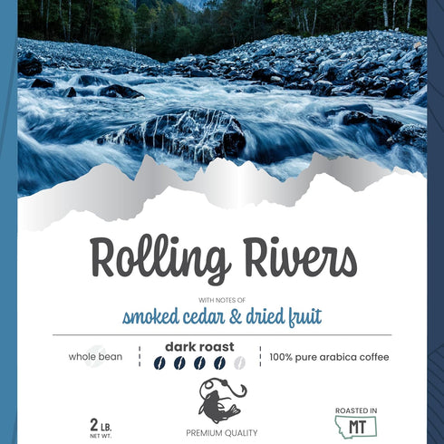 2Lb City Brew Rolling Rivers - Dark Roast Whole Bean Coffee