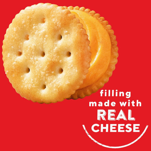 20 Packs (6 Pack) RITZ Cheese Sandwich Crackers, Lunch Snacks, Snack Crackers Per