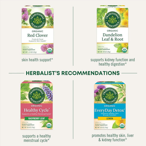 16 Traditional Medicinals Tea, Organic Everyday Detox Schisandra Berry, Supports Healthy Liver Function, Detox, Tea