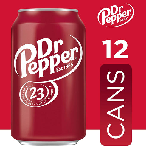 12 oz 12 pack Dr Pepper Soda, fl cans