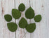 15 Count Global Sugar Art Hydrangea Leaves Sugar Cake Flowers Green Mix of Large Medium and Small, by Chef Alan