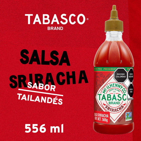 20 Oz (Pack 2) TABASCO Brand Sriracha Sauce, Medium Hot Sauce, Easy-to-Squeeze Bottle, Thai-Style with Louisiana Twist