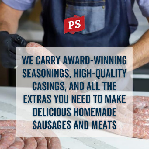 10 Lbs PS Seasoning Pineapple Teriyaki Bratwurst Kit - Sausage making Seasoning And Natural Hog Casings For Of Meat