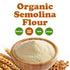 5 Food to Live Organic Italian Semolina Flour, Pounds - Premium Durum Wheat, Perfect for Pasta and Pizza Dough, Ideal