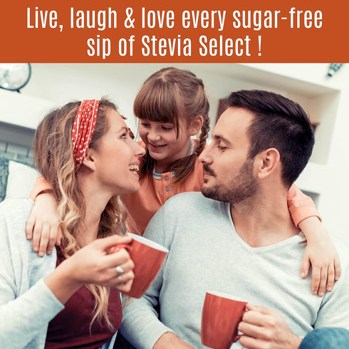 Stevia Select Caramel Flavored Liquid Stevia - Zero Calorie Sweetener for Coffee, Tea, Baking (300 Servings, 2 Oz)