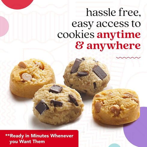 Frozen 80 Count David's Cookies Preformed Cookie Dough Chocolate Chunk & Peanut Butter, Ready-to-Bake Cookies