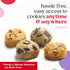 Frozen 80 Count David's Cookies Preformed Cookie Dough Chocolate Chunk & Peanut Butter, Ready-to-Bake Cookies