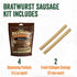 20 1 4.8 Package LEM Products Backwoods Bratwurst Fresh Sausage Seasoning Kit, Ideal for Wild Game and Domestic Meat