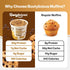 25g 16g 2.39oz 12-Pack Bootylicious | Protein Muffin | Chocolate Chip | Low Carb, Fiber, Low Glycimic Index, Low Sugar