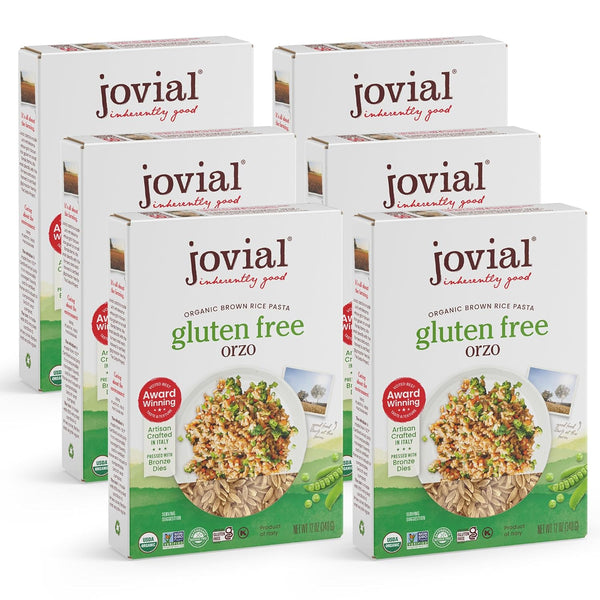 Jovial Organic Brown Rice Orzo Pasta - Gluten Free Whole Grain Orzo,