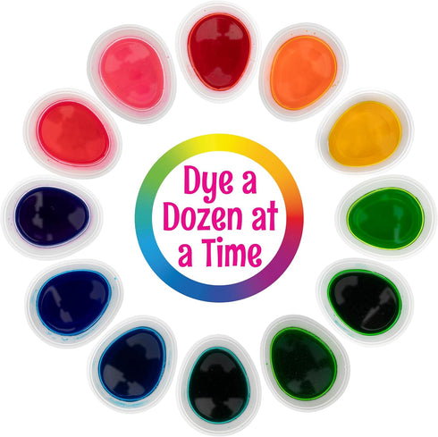 12 PAAS Megga Color Cups Egg Decorating Kit: Dye Eggs at The Same Time!