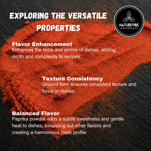 Paprika Powder by Naturevibe Botanicals, 2lb, Red Ground Seasoning, Great for Garnishing