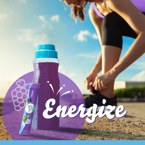 120 Packets, 0.11 oz Crystal Light Drink Mix with Caffeine, for Convenient On-the-Go Flavorful Hydration, Naturally