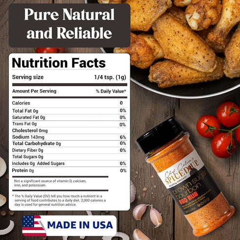 3 4.7 Oz Pcs Brown Sugar Bourbon Seasoning for Chicken, Beef & Pork | Bold Smoky Dry Steak Rub for Grilling, Gourmet