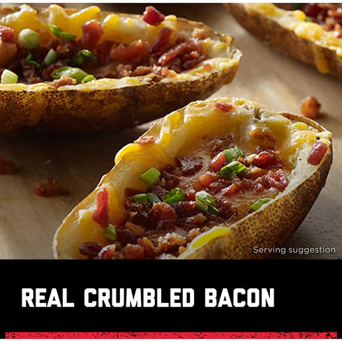 3.5 oz (Pack 4) HORMEL BLACK LABEL Snacks Pouch - Chopped Bacon, Fully Cooked Bacon, Snack Bags, Pouch