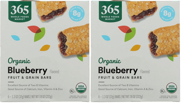 365 by Whole Foods Market, Organic Blueberry Cereal Bar 6 Count, 7.8
