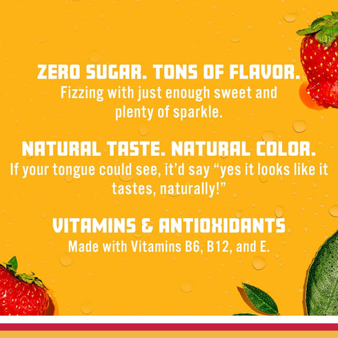 17 oz (Pack 12) Sparkling Ice, Strawberry Watermelon Sparkling Water, Zero Sugar Flavored Water, with Vitamins