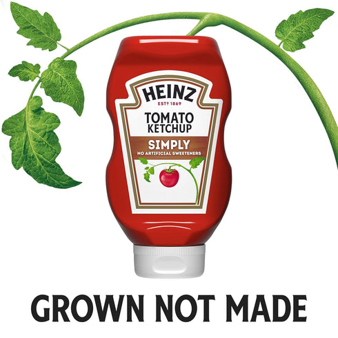 19 oz Heinz Simply Tomato Ketchup with No Artificial Sweeteners, Bottle