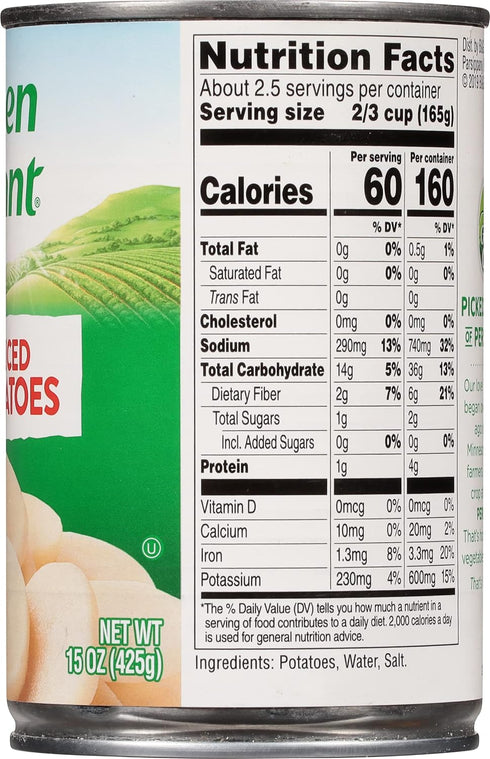 15 Green Giant Sliced Potatoes, Ounce