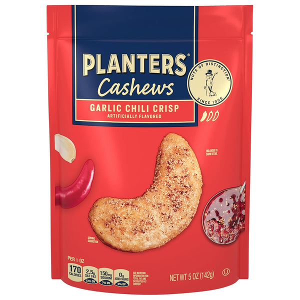 PLANTERS Garlic Chili Crisp Cashews, 5oz Bag