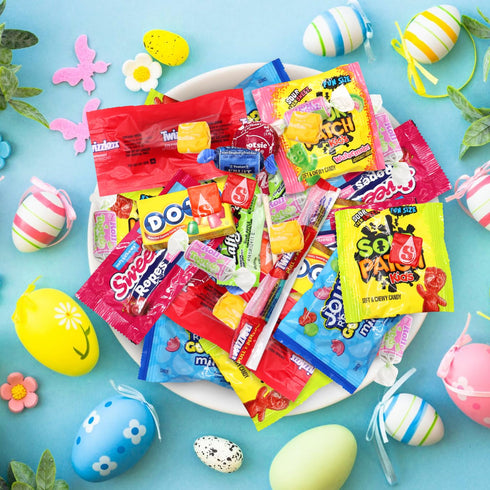 Sugaridge Pack 4 200 (64oz) Bulk Candy Variety - Pound (Approx. Pieces) Individually Wrapped Assorted Hard Candies