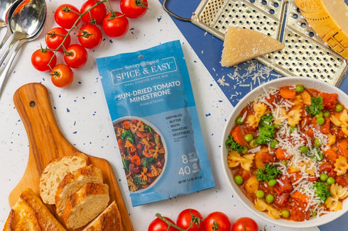 (2.2 oz) Savory Spice Sun-Dried Tomato Minestrone Spice & Easy - Dry Minestrone Soup Mix