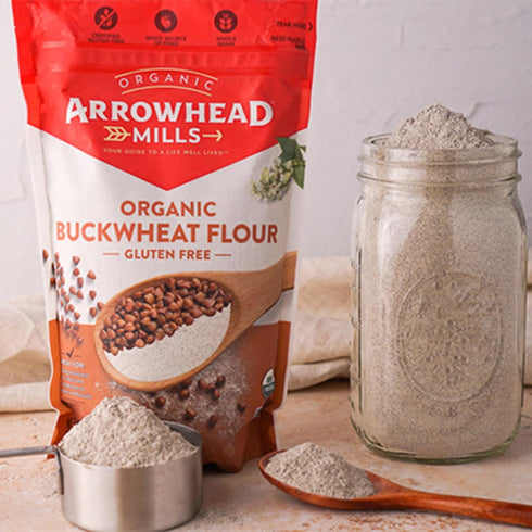 22 oz Arrowhead Mills Organic Gluten Free Buckwheat Flour