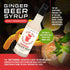 32 32oz Top Hat Keto Sugar Free Diet Ginger Beer Syrup - Made with Organic Monk Fruit Zero Sugar Ginger Syrup for Soda