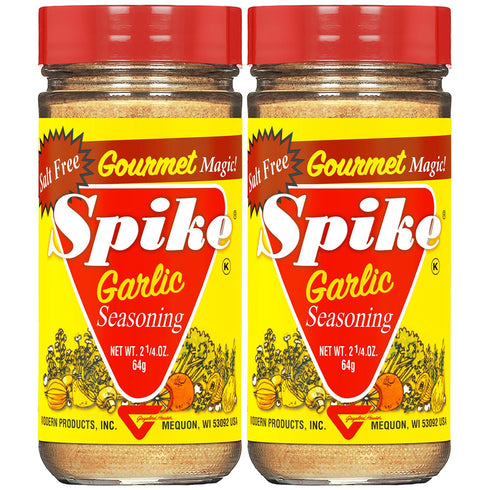 Spike Garlic Seasoning, Salt-Free 2-Pack Pure Garlic Granules, No Added Flow Agents,