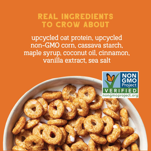 8 Oz (Pack 3), 5g 0g Seven Sundays Oat Protein Cereal, Maple Cinnamon, Bag of Gluten Free, Upcycled Protein, Refined